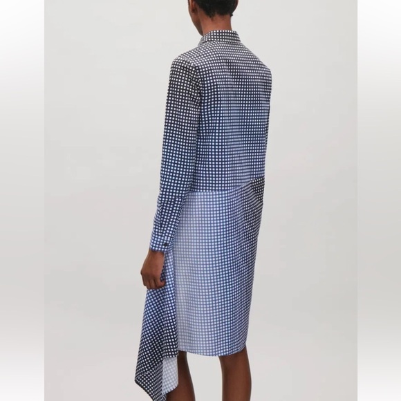 COS Black, Blue and White Checkered Dress size 34 (us 4) - Picture 2 of 13